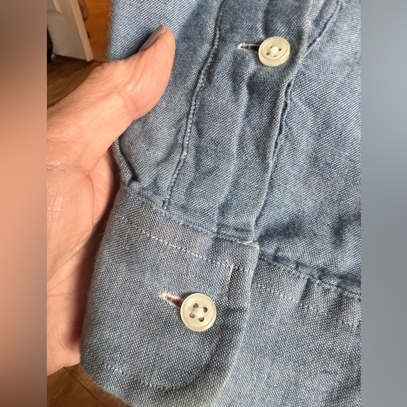 Men’s Ralph Lauren Denim Button Down Long Sleeve w/Flannel Linning - Picture 7 of 9